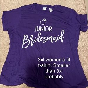 Junior Bridesmaid shirt